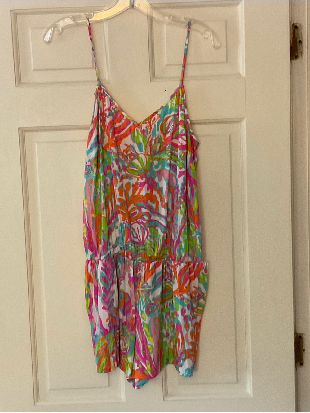 Lilly Pulitzer Deanna Romper Resort White Scuba To Cuba S NWT Preppy Summer